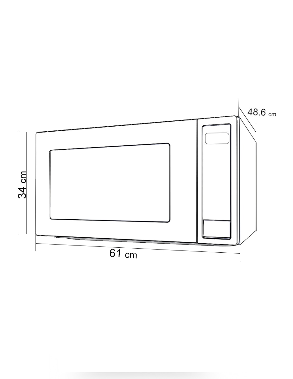 Horno de microondas convencional modelo FMIU330XT1 8