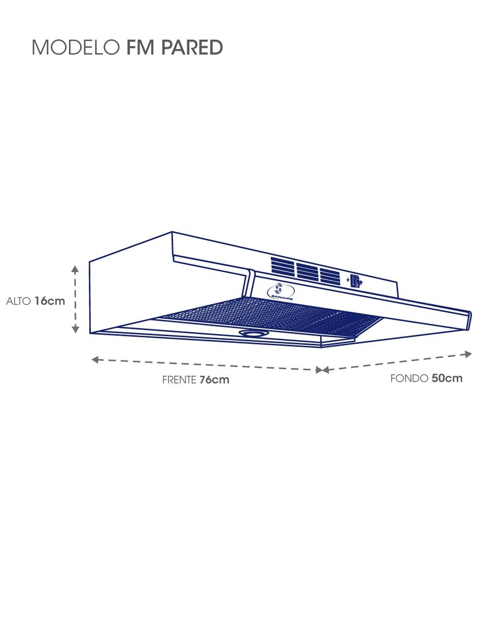 Campana de pared FM 76 de acero 4