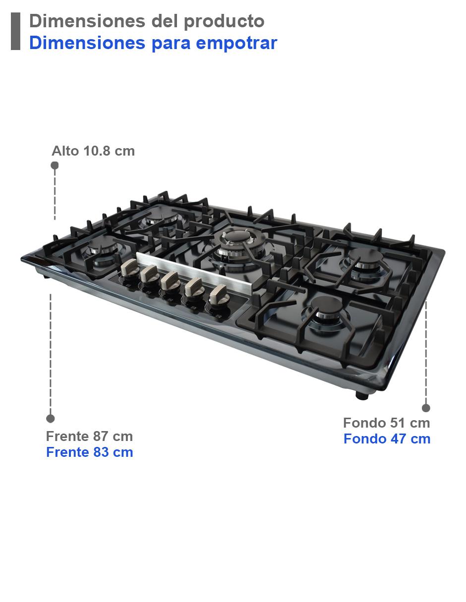 Combo campana de cocina BOSA de acero inoxidable 4