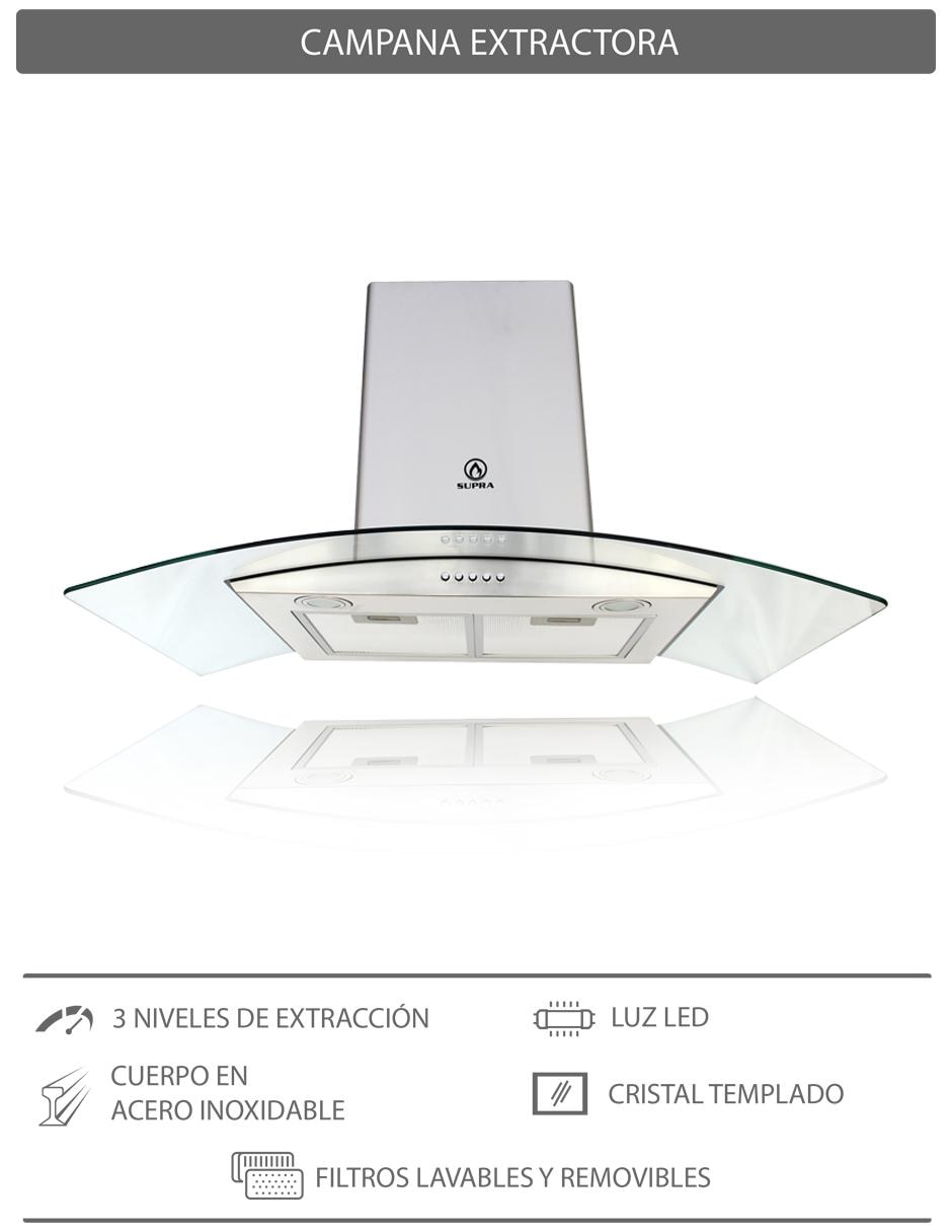 Combo campana de cocina DOZZA de acero inoxidable 2