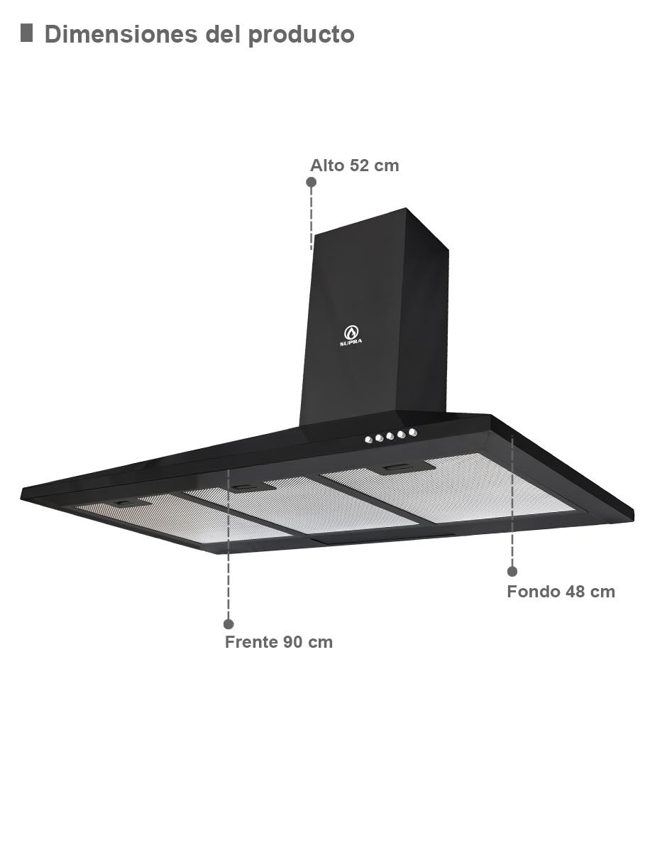 Combo campana de cocina DORIA de acero inoxidable 2