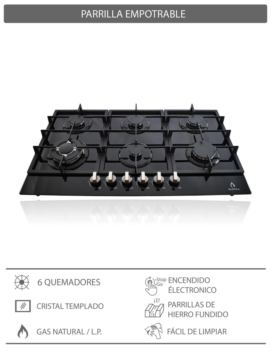 Combo campana de cocina DORIA de acero inoxidable 5
