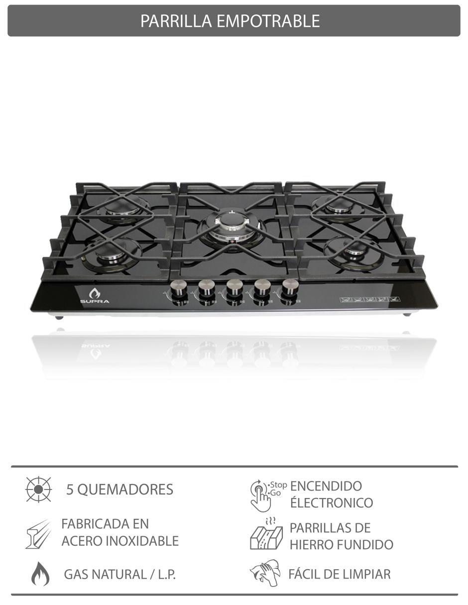 Combo campana de cocina Varenna de acero inoxidable 5
