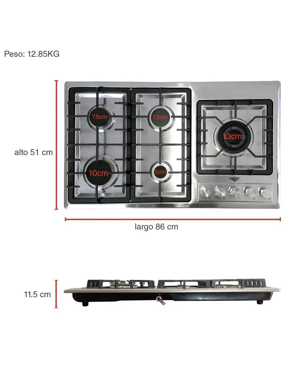 Parrilla a gas lp empotrable 10