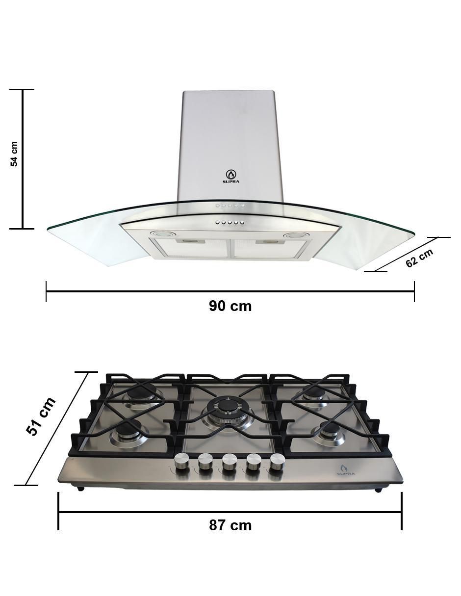 Campana de pared Treviso de acero inoxidable 6