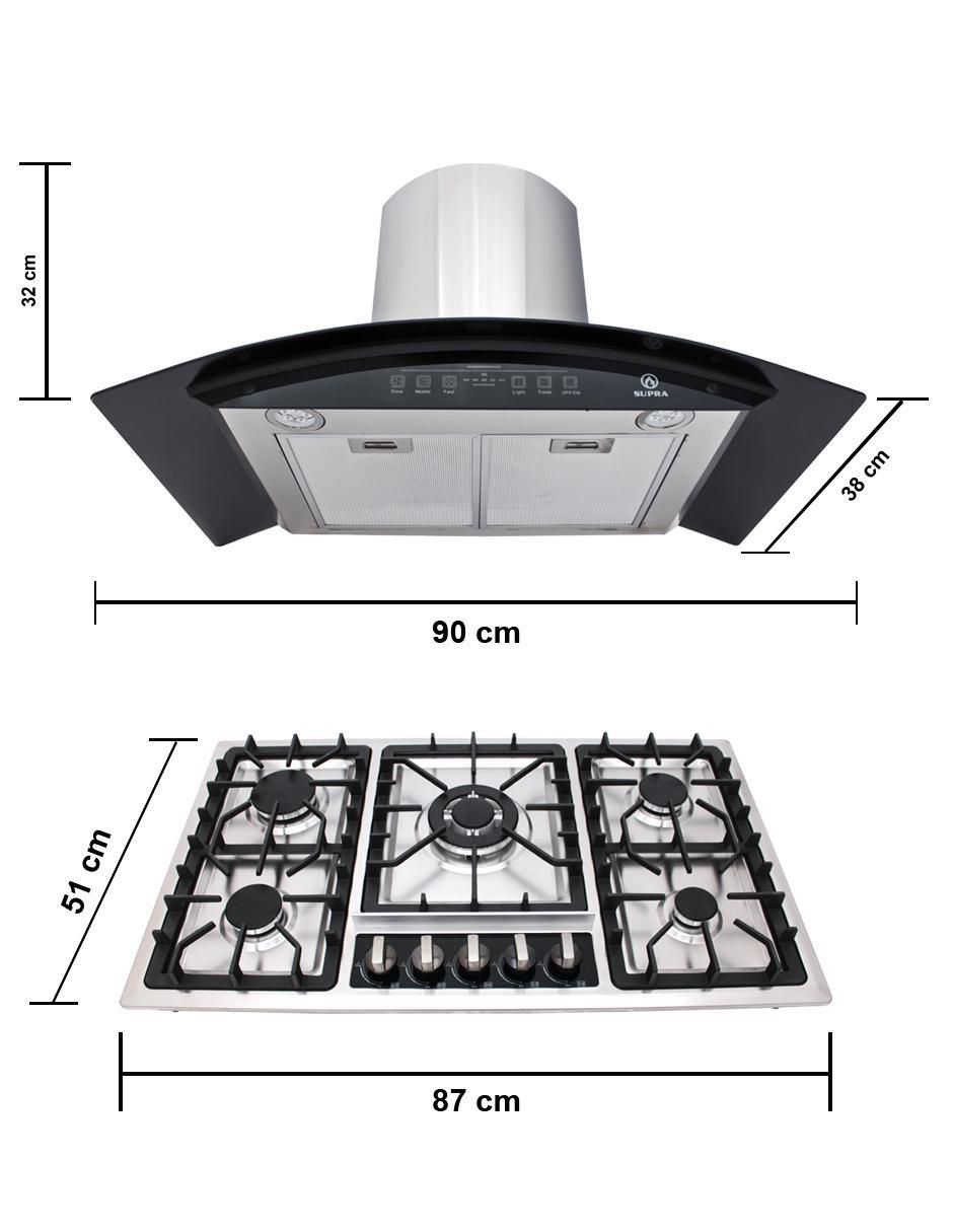 Campana de pared Udine de acero inoxidable 6