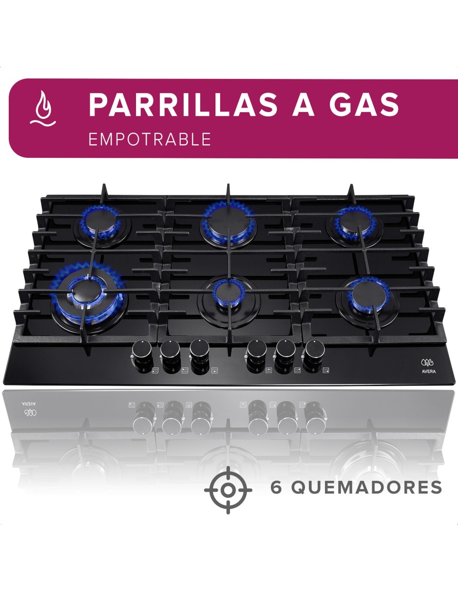 Parrilla a gas lp empotrable 2