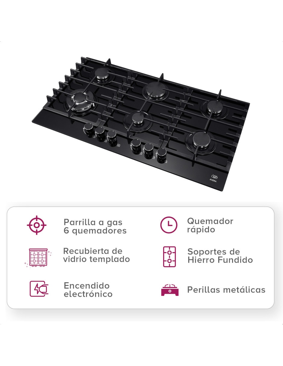 Parrilla a gas lp empotrable 3
