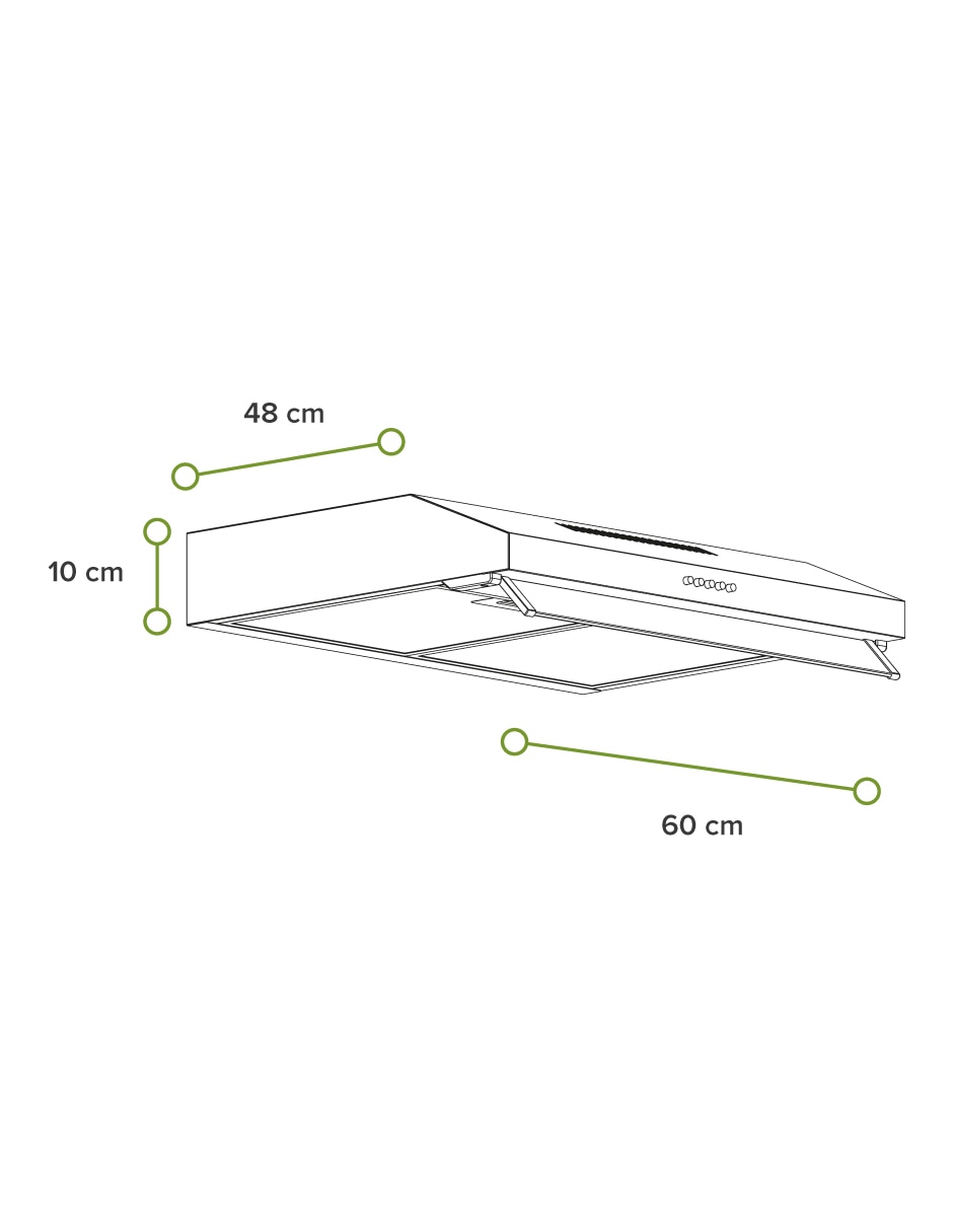 Campana de pared CEA60 de acero inoxidable 10