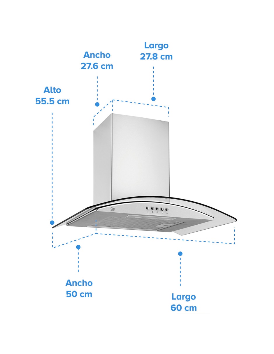 Campana de pared CEV60 de acero inoxidable 6