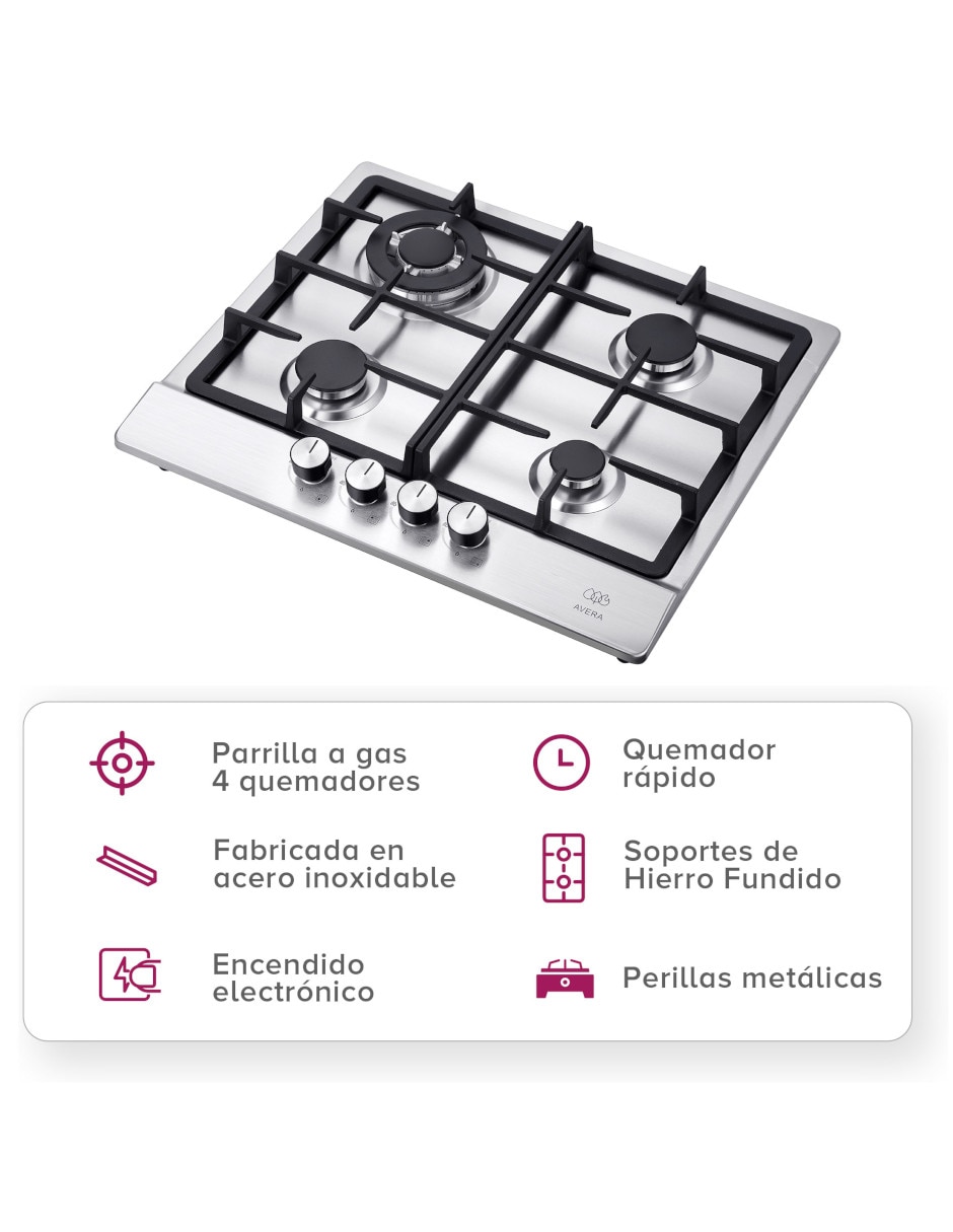Parrilla a gas lp empotrable 2
