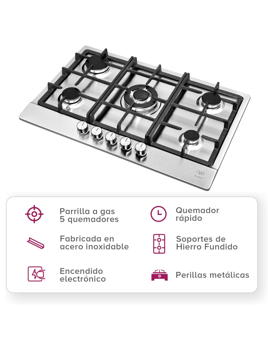 Parrilla a gas lp empotrable 2