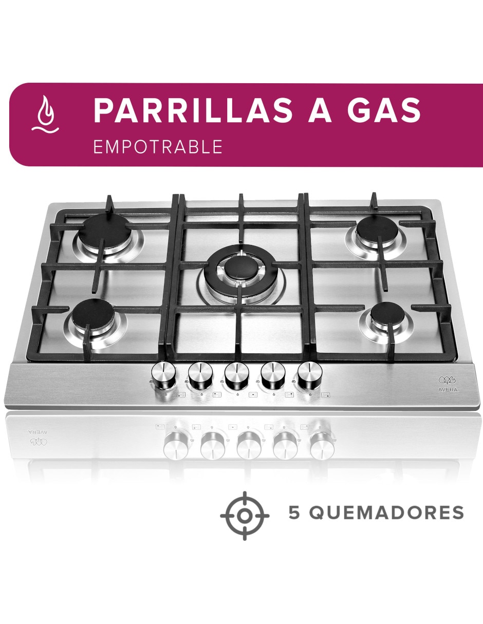 Parrilla a gas lp empotrable 3
