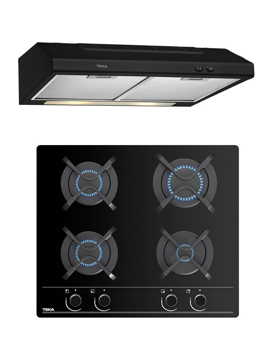 Parrilla eléctrica empotrable Teka Duetto Crystal 60 cm + Campana + Set de  utensilios de cocina en Liverpool