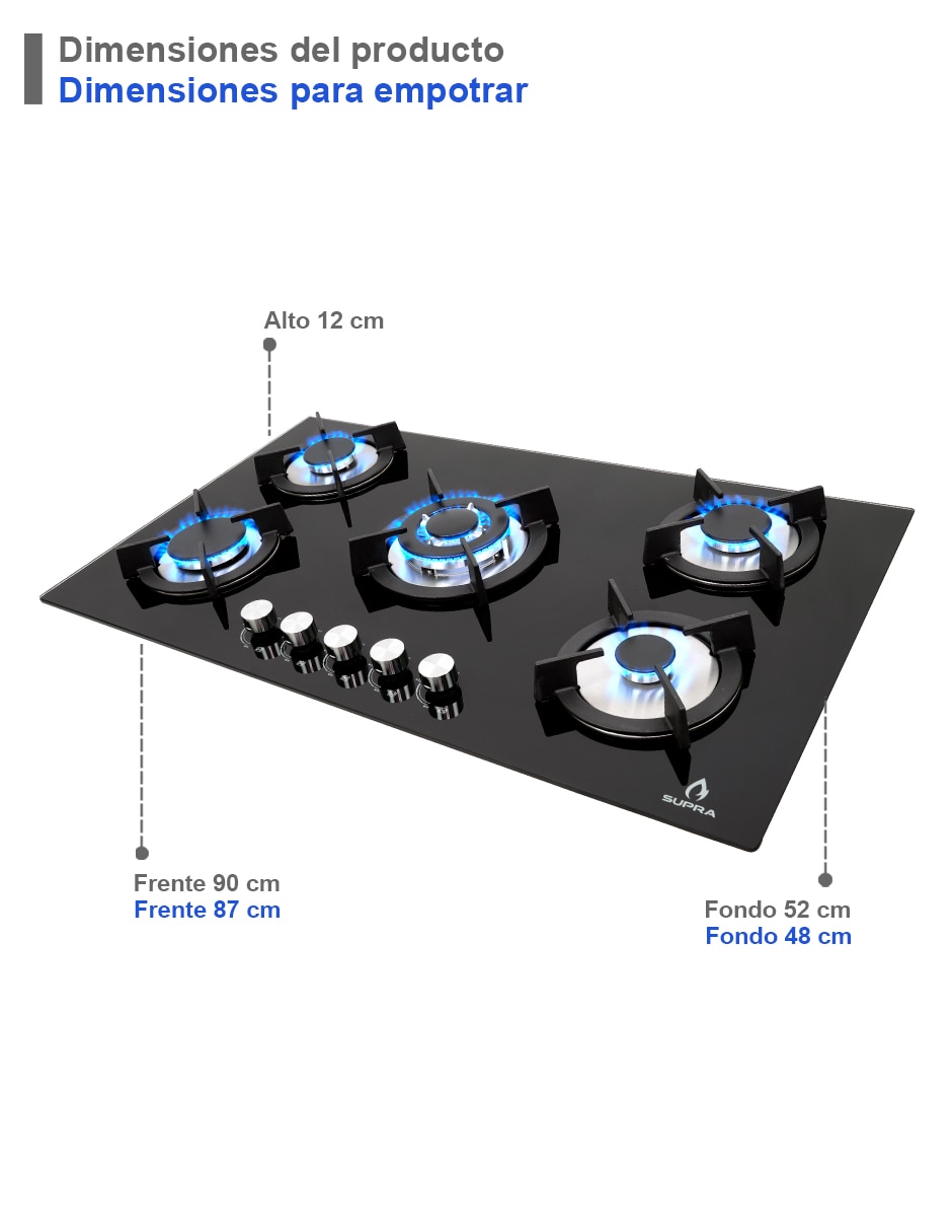 Combo campana de cocina LECCO de acero inoxidable 6
