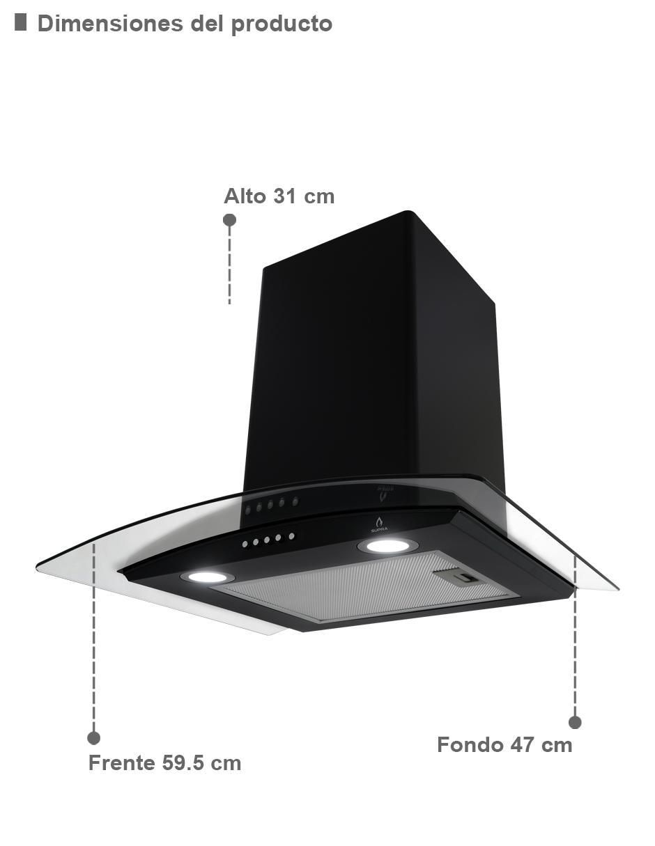 Campana de pared NEGRONI de acero inoxidable 3