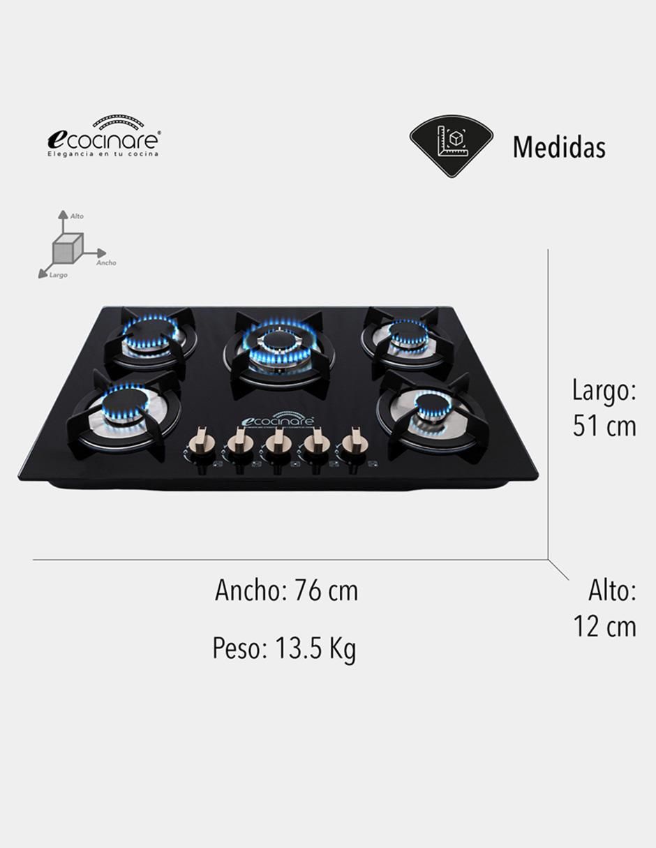 Parrilla a gas lp empotrable 3