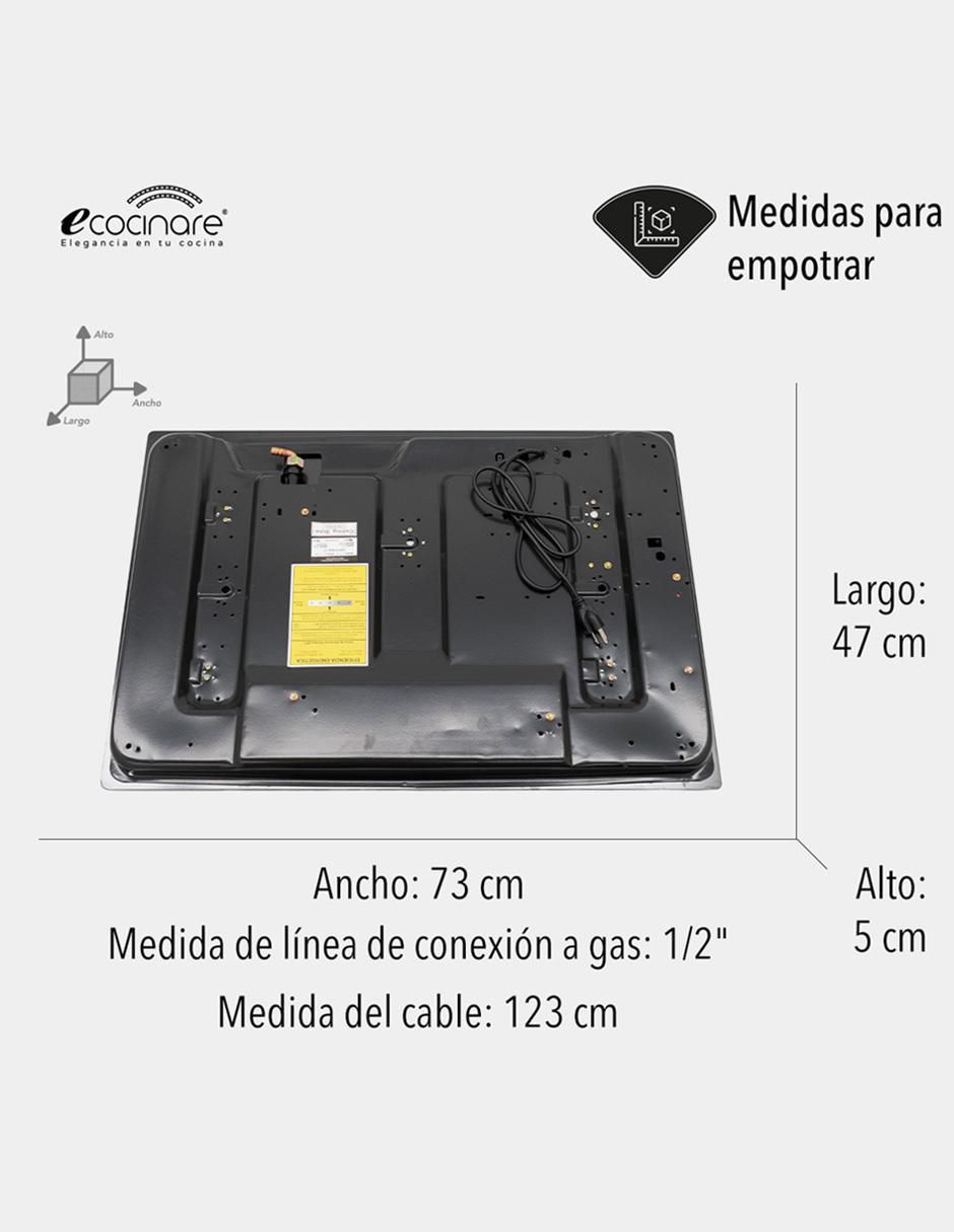 Parrilla a gas lp empotrable 5