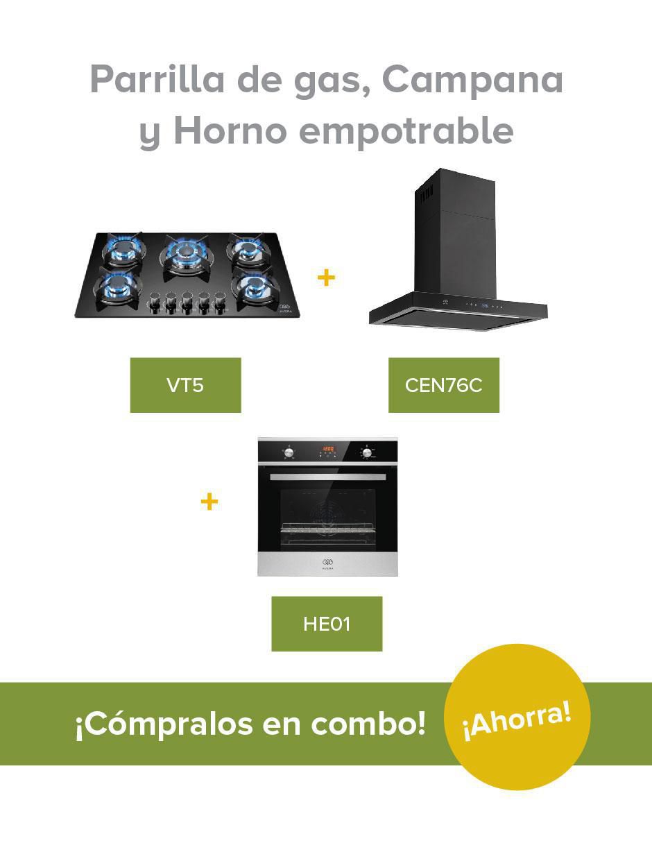 Parrilla a gas lp empotrable 5