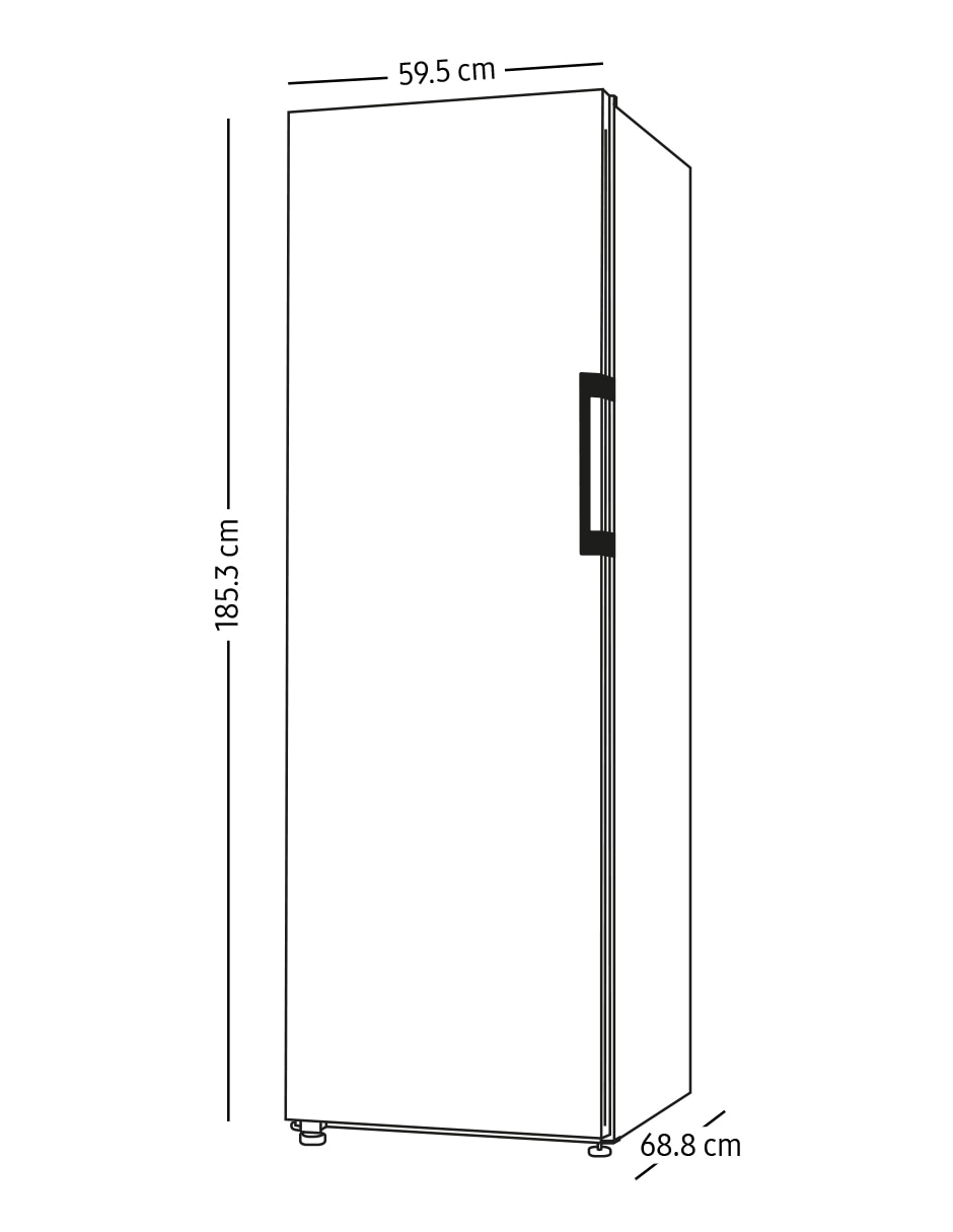 Refrigerador unipuerta 11 pies cúbicos inverter no frost 2