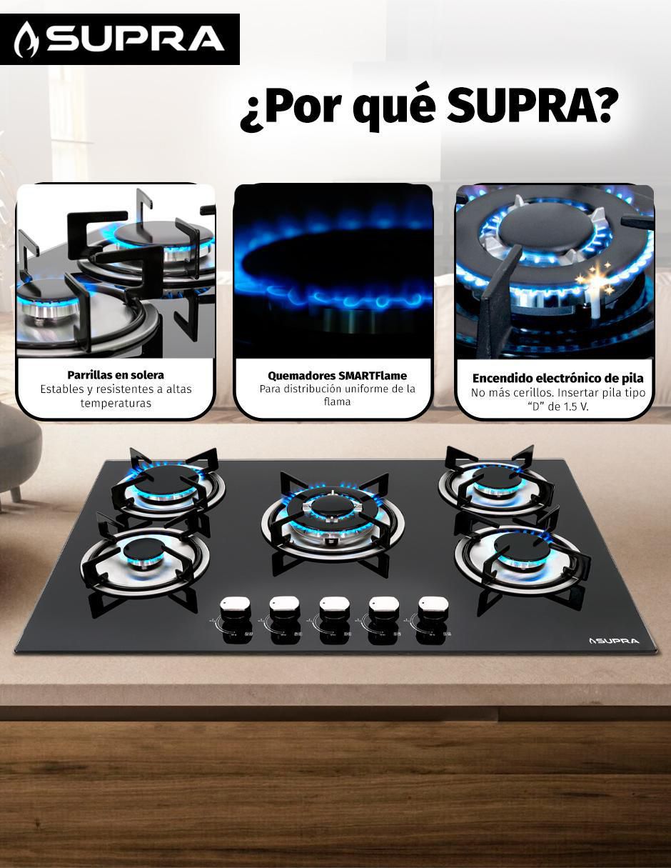 Parrilla a gas lp empotrable 2