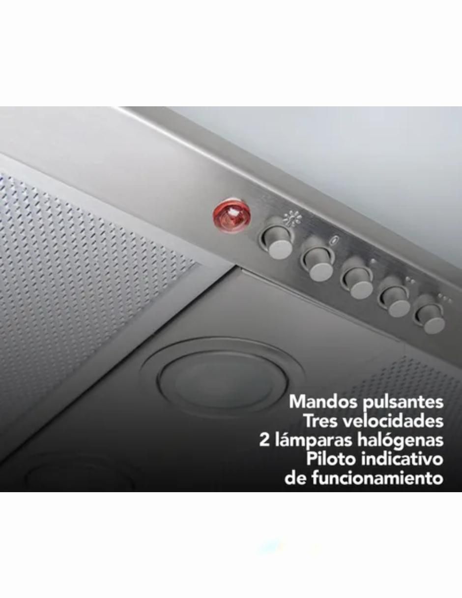 Campana plana TOTAL GFH 55 INOX de acero inoxidable 2