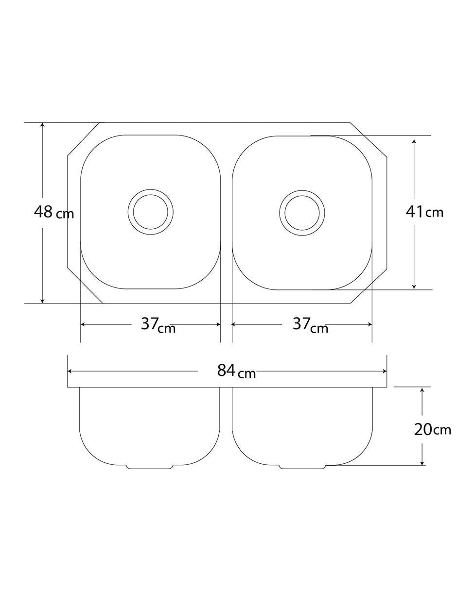 Fregadero de acero inoxidable CS110 6