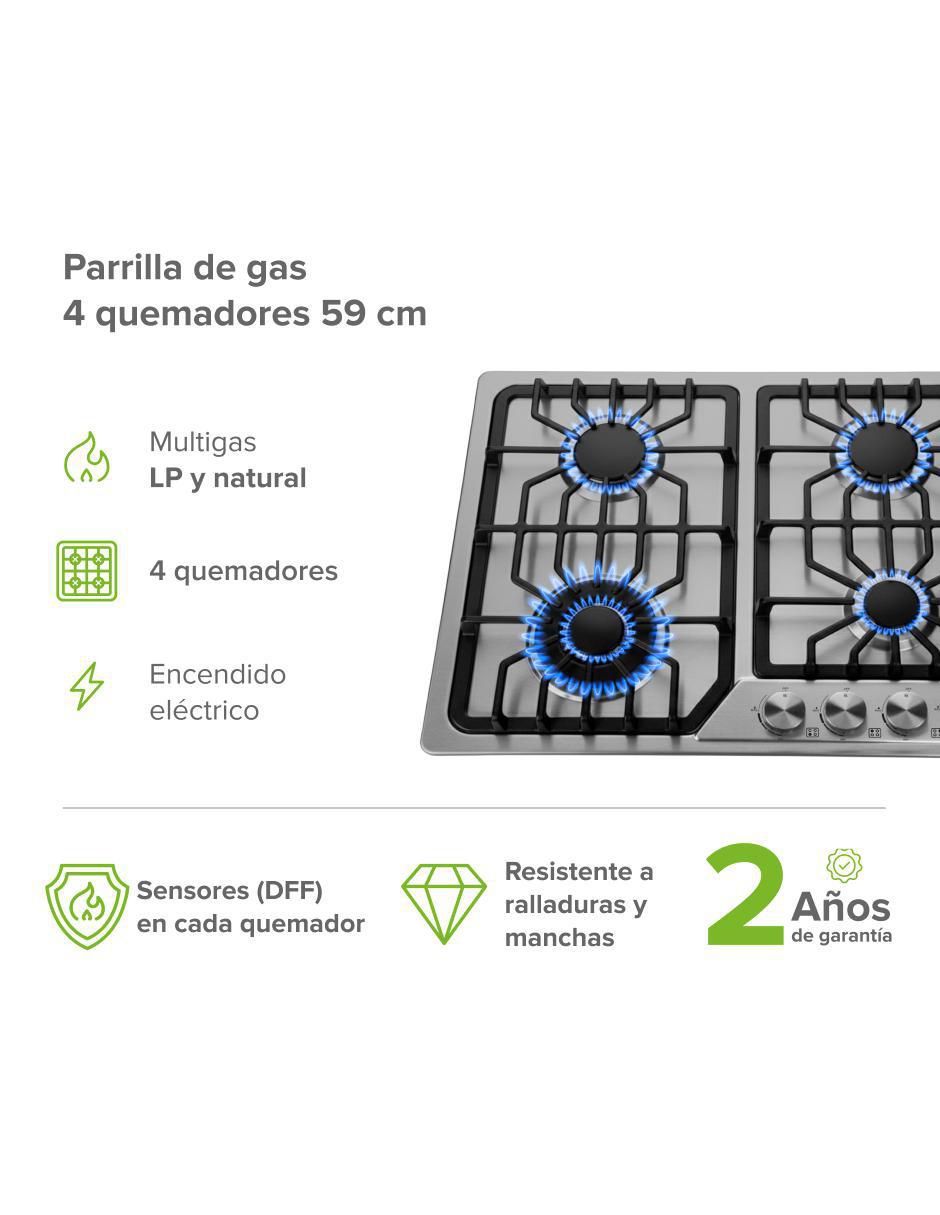 Parrilla a gas lp empotrable 2