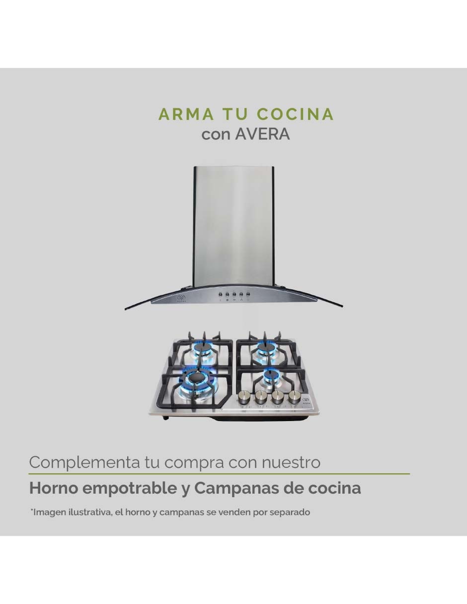 Parrilla a gas lp empotrable 12