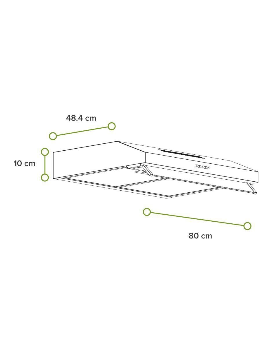 Campana de pared CEA80 de acero inoxidable 14
