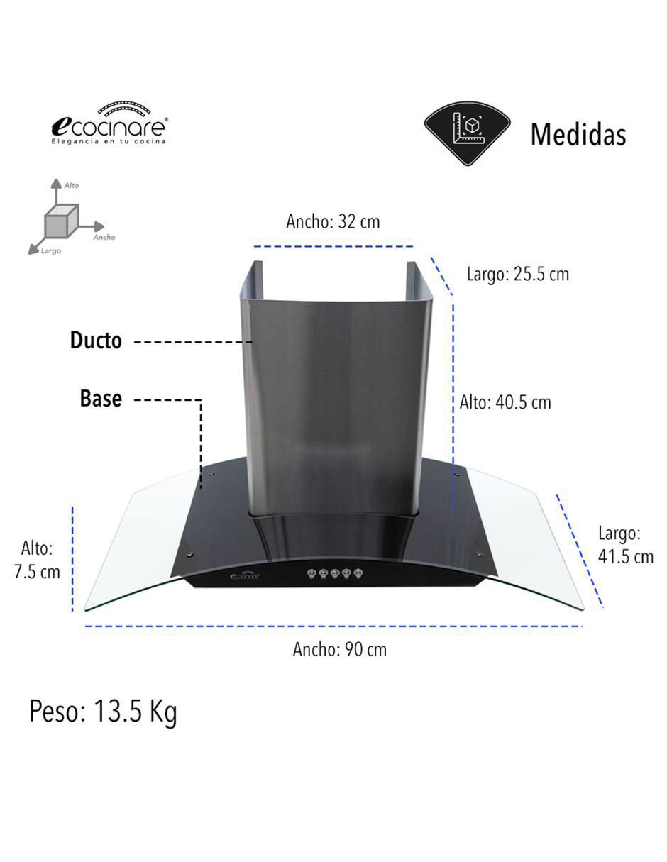 Campana de pared CAMP-03 de acero inoxidable 8