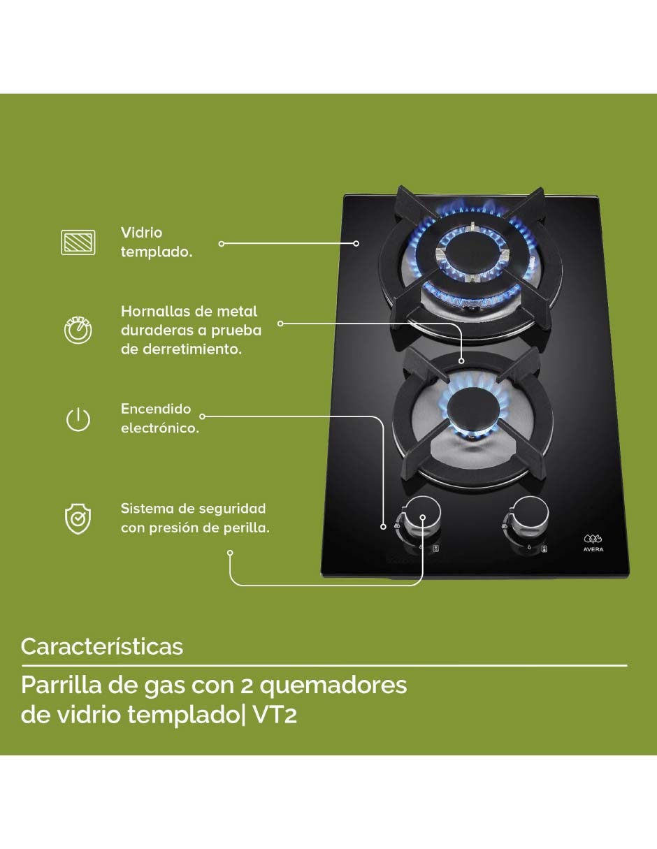 Parrilla multigas empotrable 5
