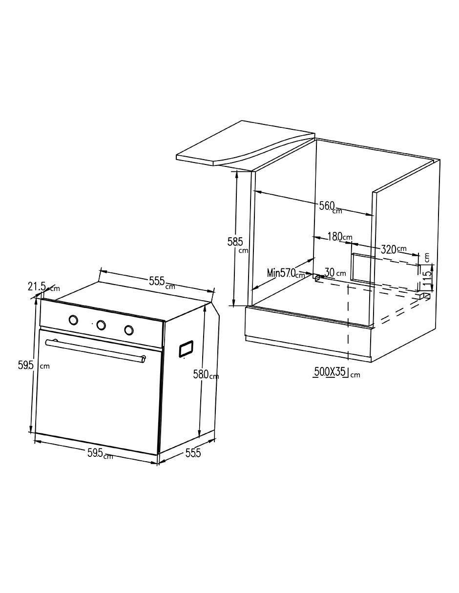 Horno eléctrico EB-501 capacidad 70 l 6