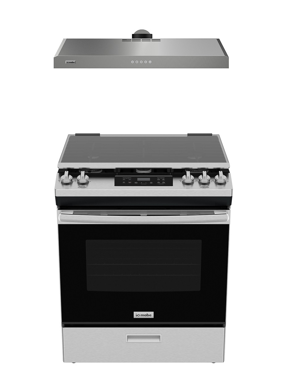 Estufa de piso Mabe IO7686IOPU801S + Campana 1