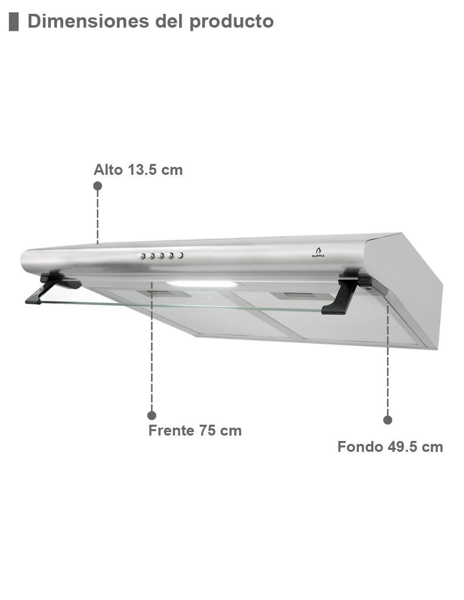 Campana de pared POTISANO de acero inoxidable 3