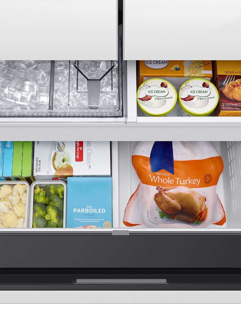 Refrigerador french door 30 pies cúbicos inverter no frost y fábrica de hielo RF30BB6200APEM 6