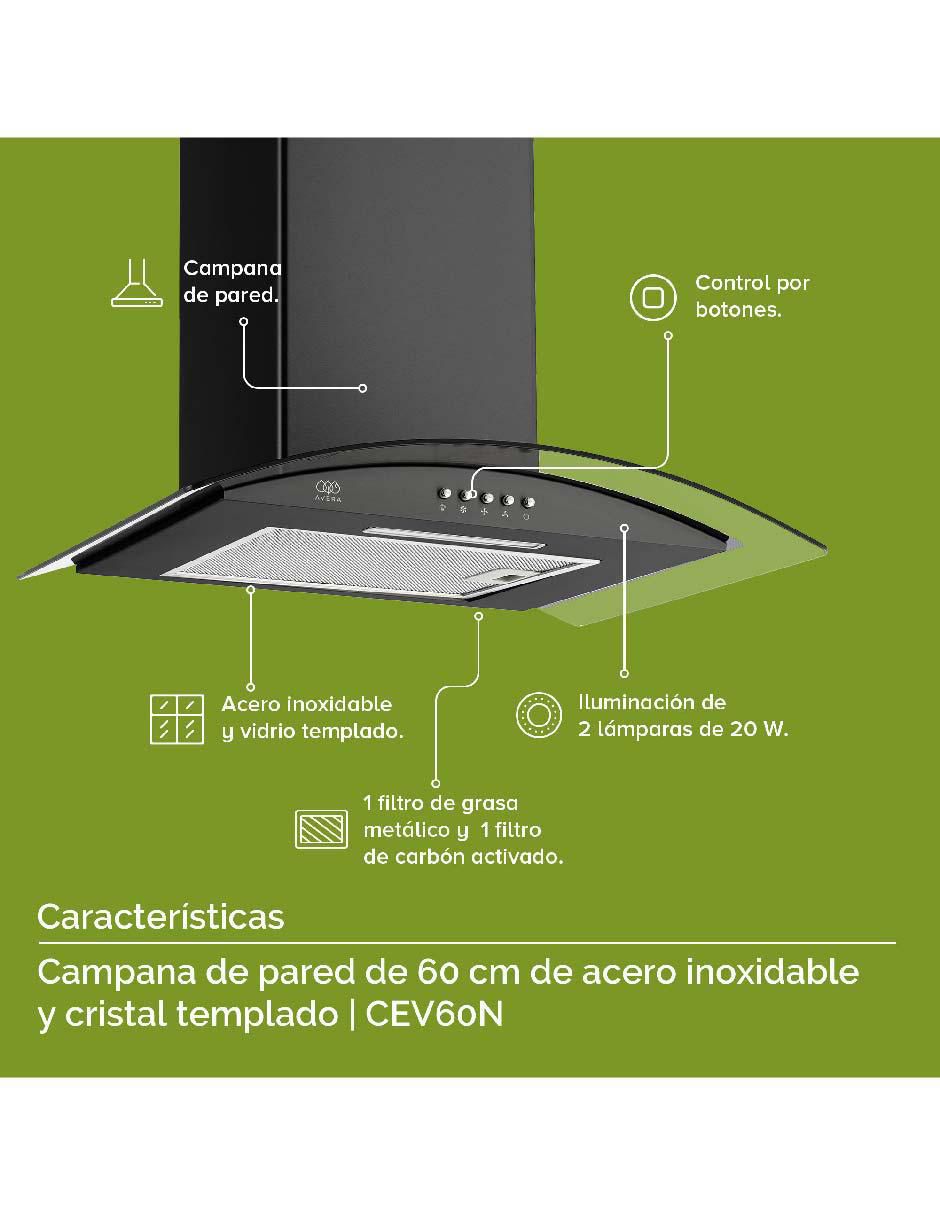 Campana de pared CEV60N de acero inoxidable 4