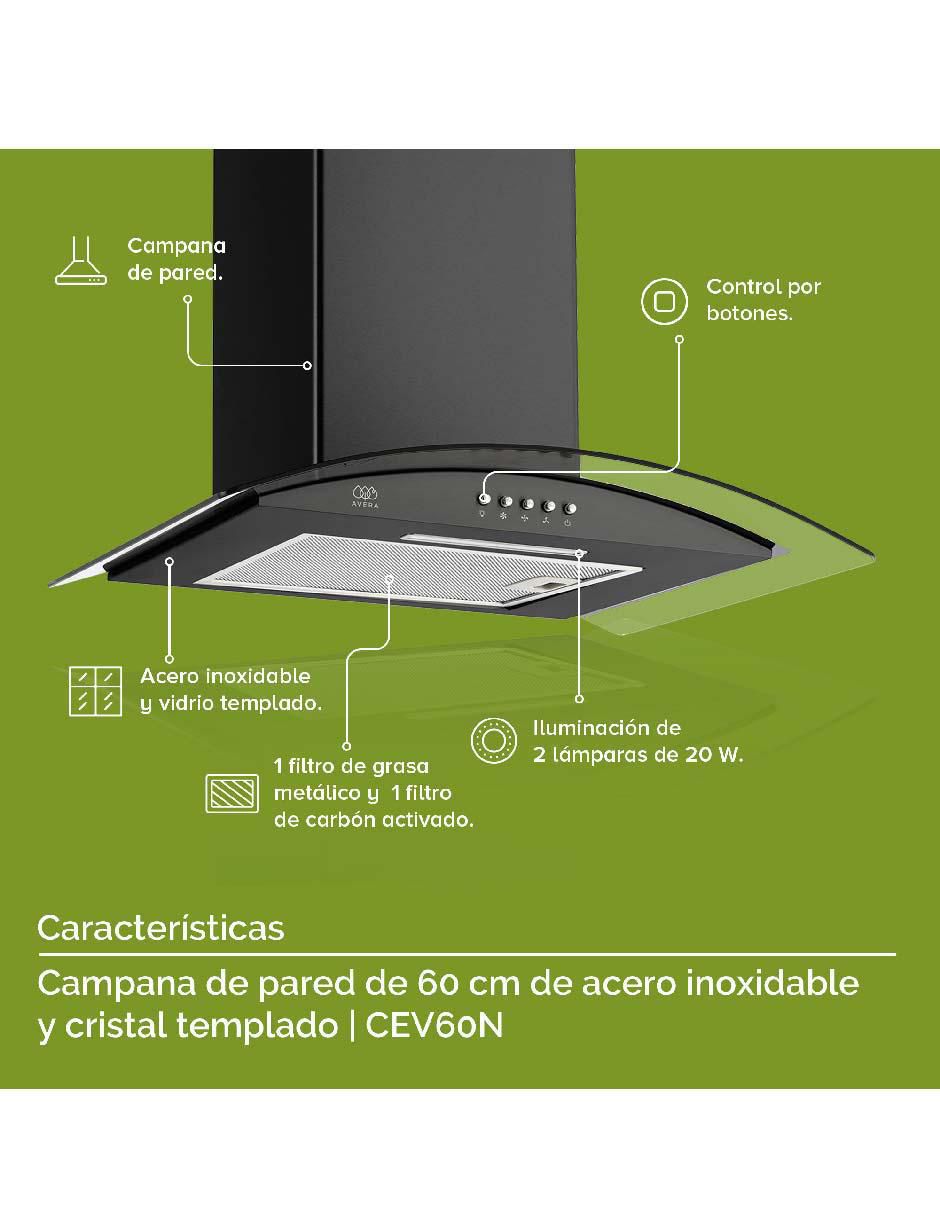 Campana de pared CEV60N de acero inoxidable 6