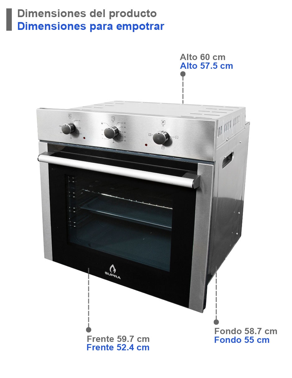 Horno eléctrico Fusion 60 l 5