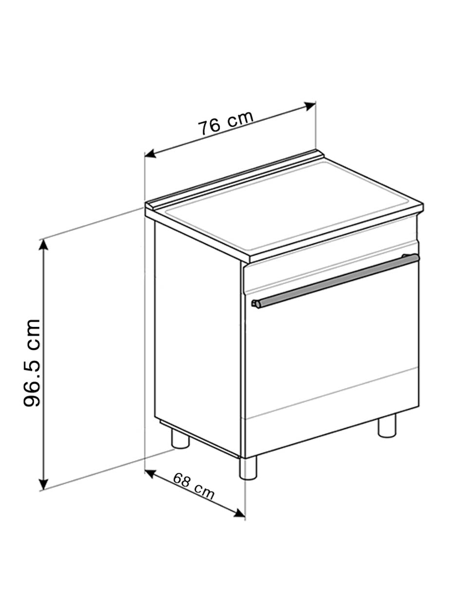 Estufa de piso a Gas natural/lp Professional 76 cm SPR30UGGX de 4 quemadores 9