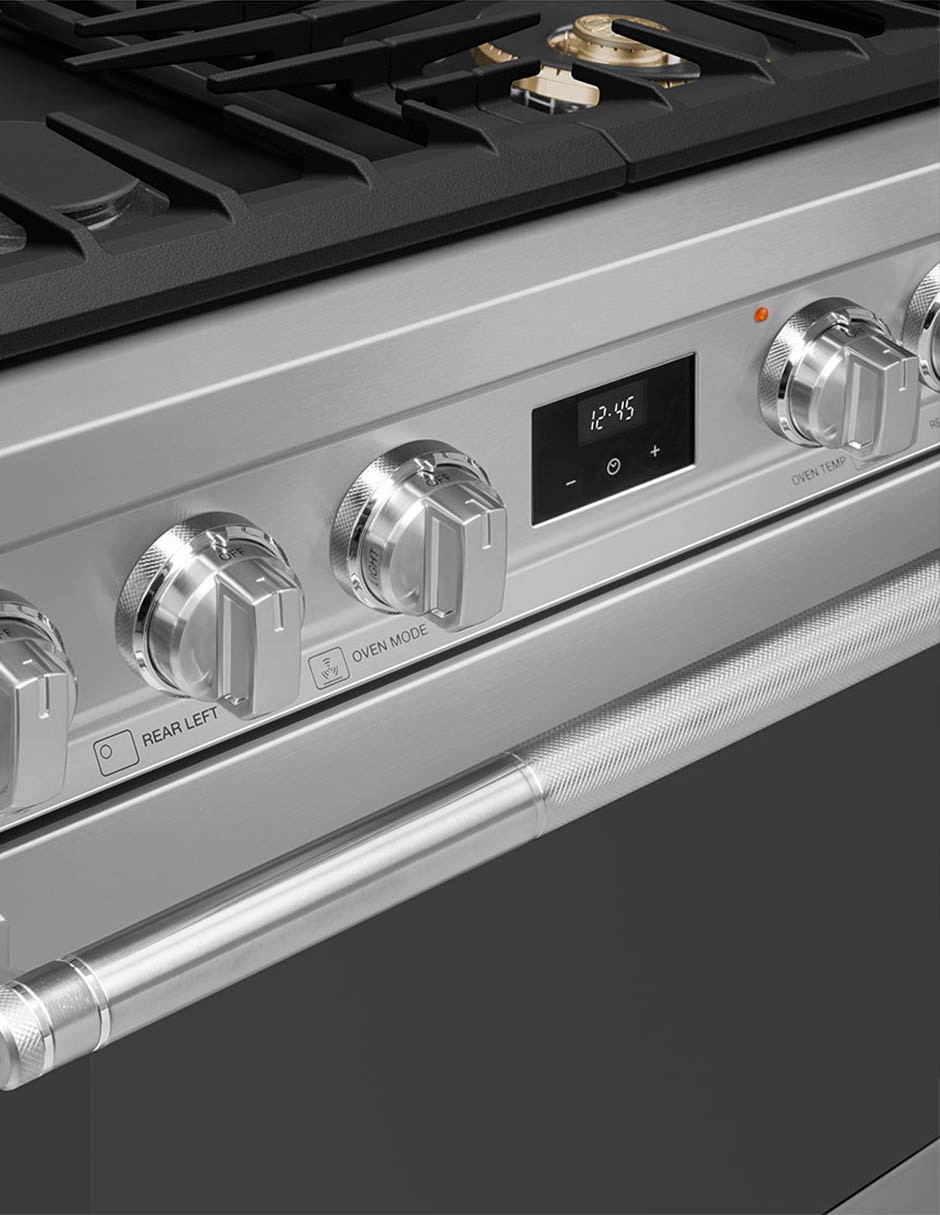 Estufa de piso a Gas natural/lp Professional 76 cm SPR30UGGX de 4 quemadores 4