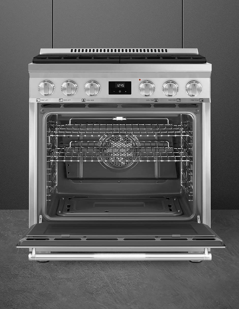 Estufa de piso a Gas natural/lp Professional 76 cm SPR30UGGX de 4 quemadores 6