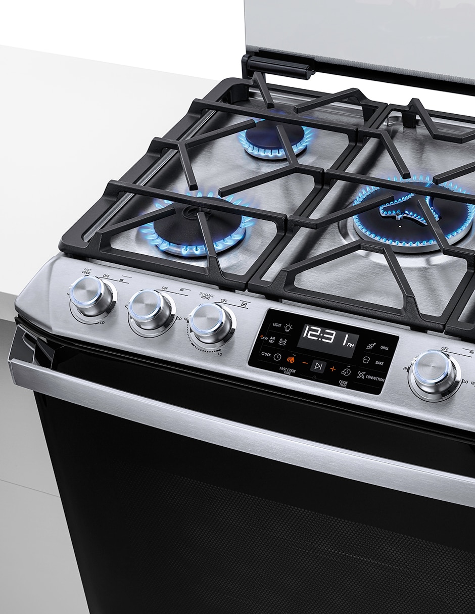Estufa empotrable a Gas LP 79.2 cm IO8094GETSS0 de 5 quemadores 6