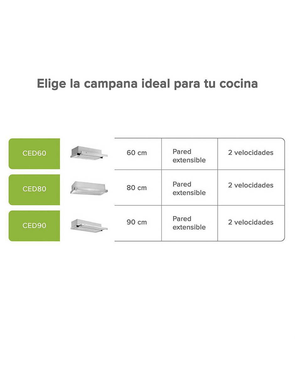 Campana de pared CED80 de acero inoxidable 6