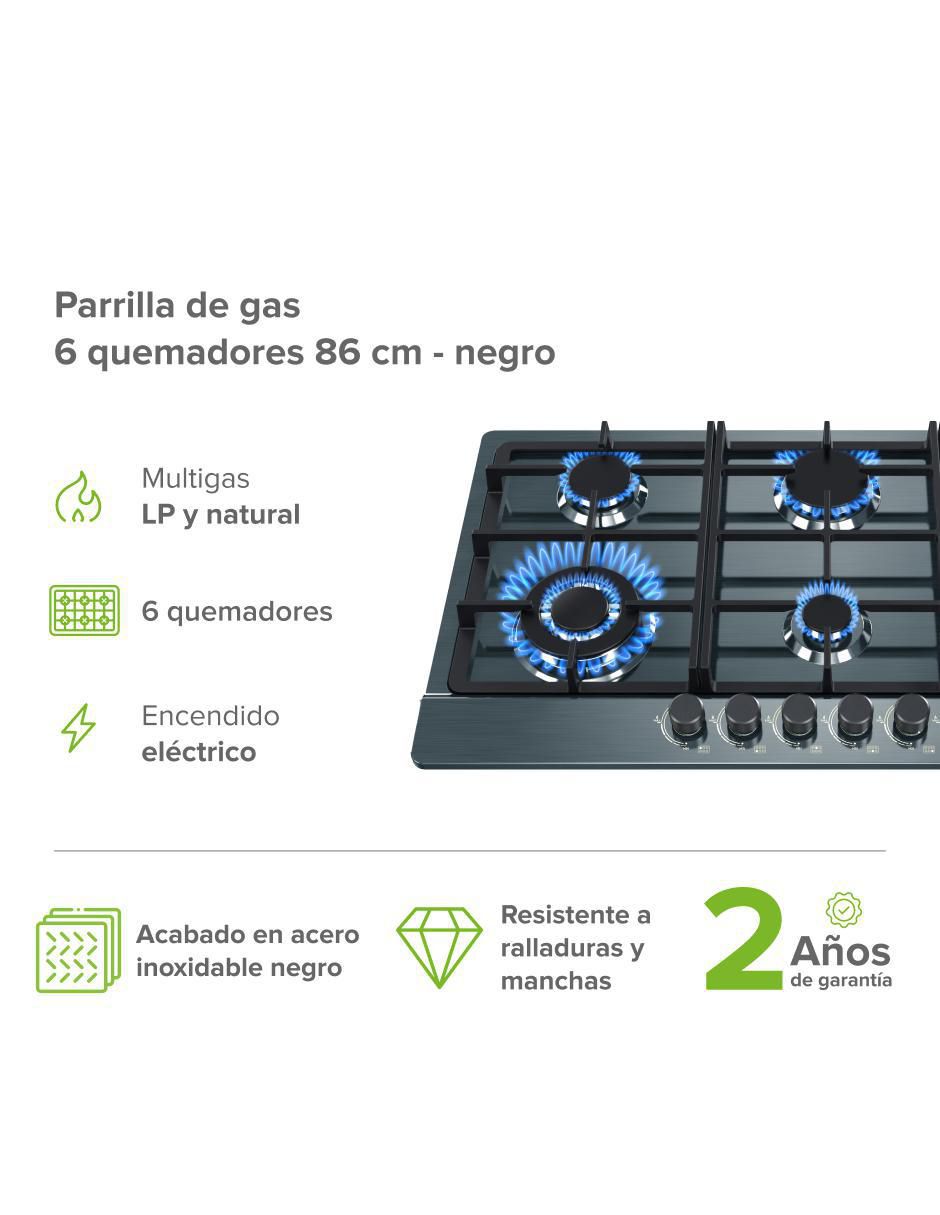 Parrilla a multigas empotrable 2