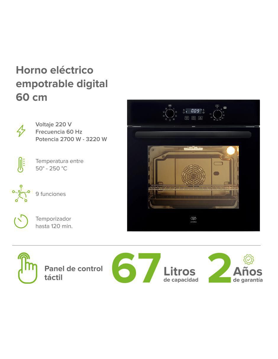 Horno eléctrico HEL02D capacidad 60 L 8