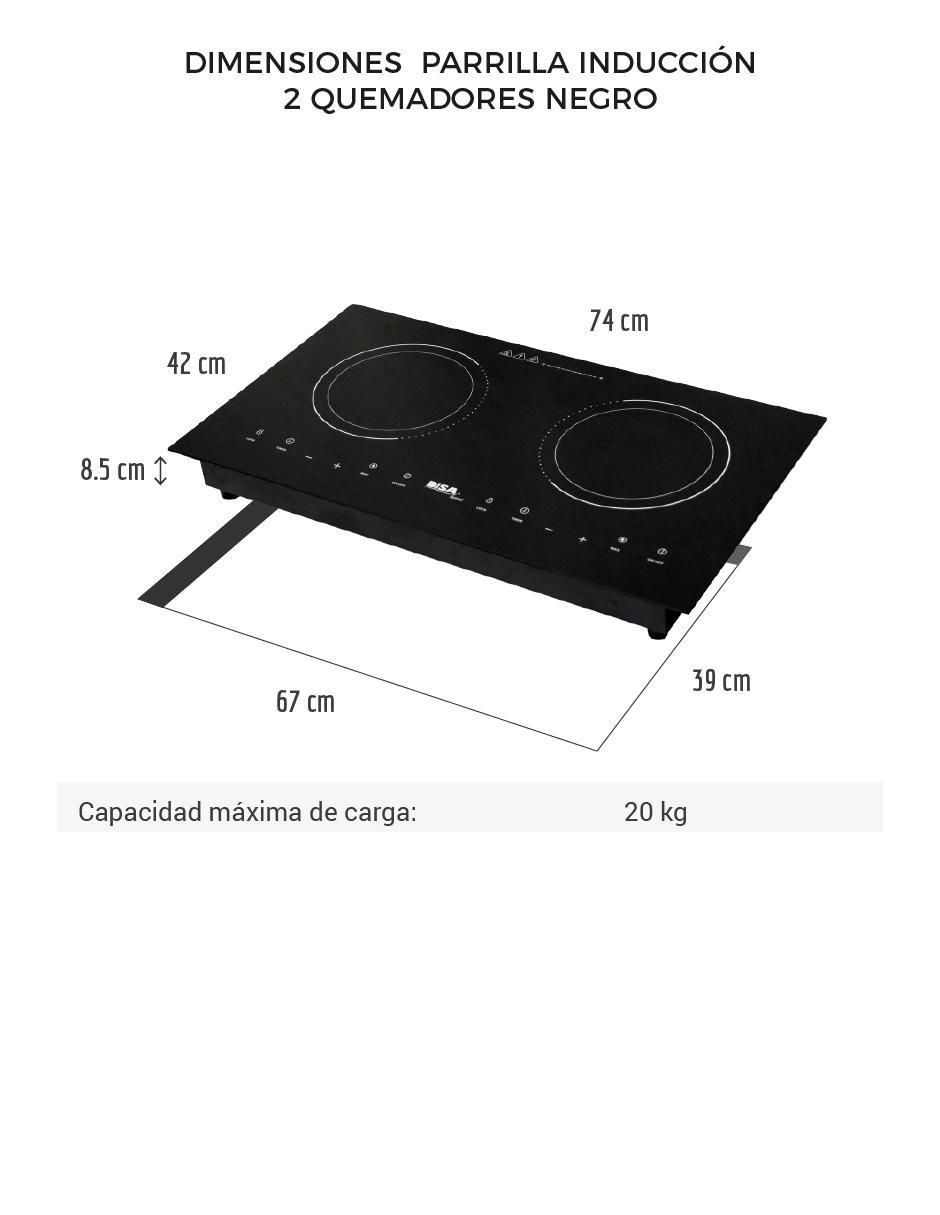 Parrilla a inducción empotrable 6