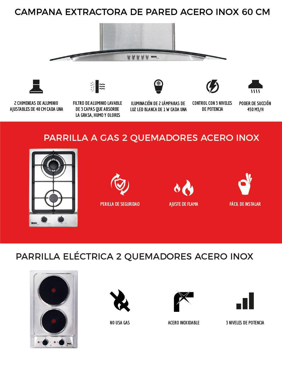 Parrilla eléctrica empotrable 3