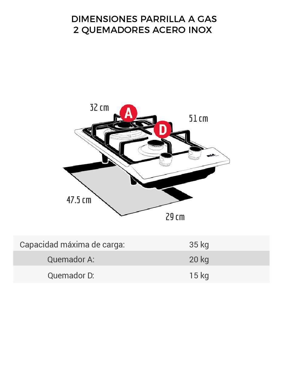 Parrilla eléctrica empotrable 4