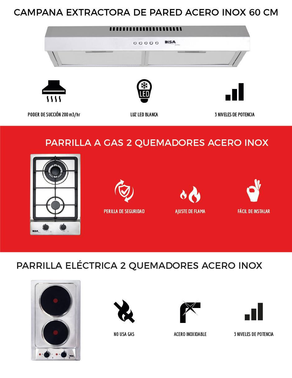 Parrilla eléctrica empotrable 3